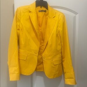 Vibrant Yellow Blazer by Zara